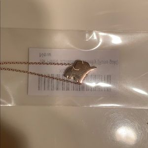 ❤️💗rose gold elephant necklace